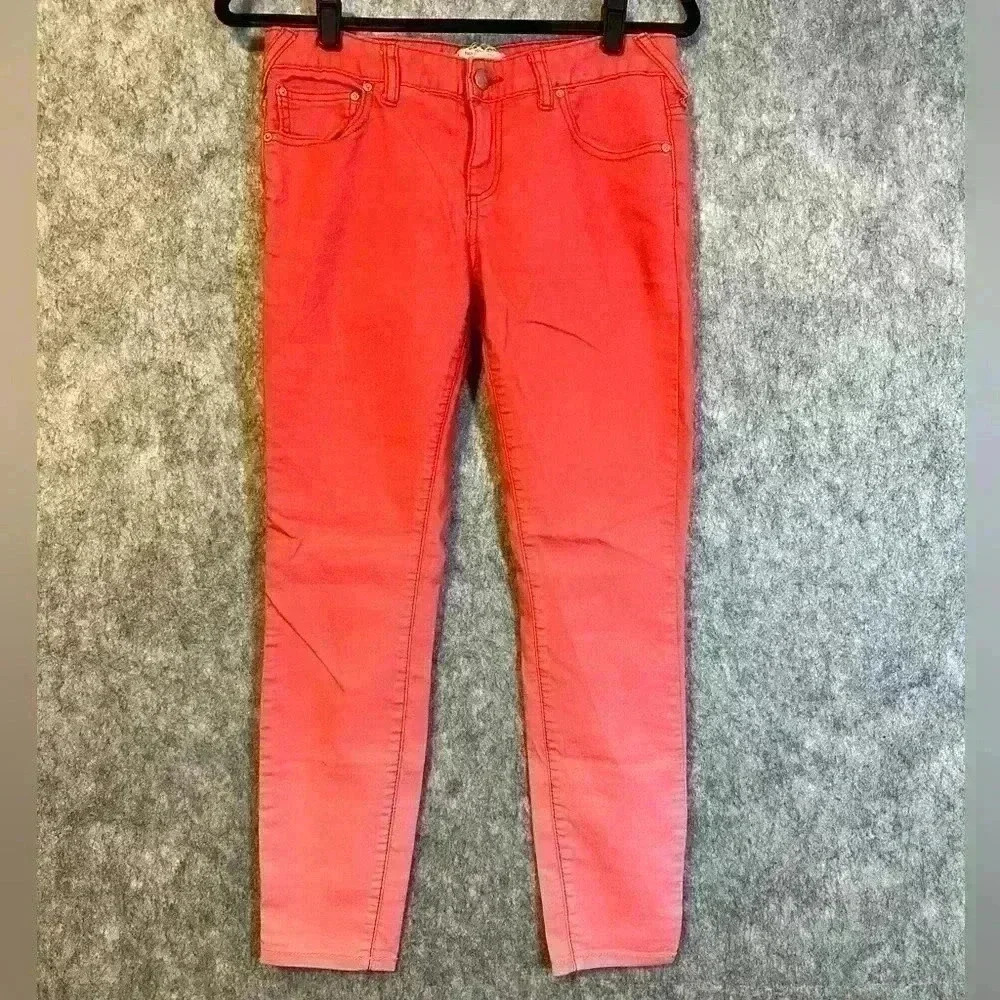 Free People Orange Ombré Skinny Jeans - Size 27